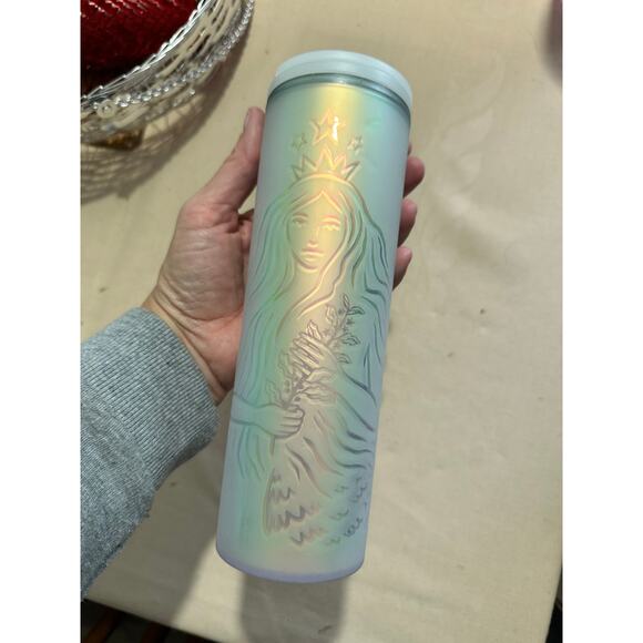 Starbucks 16oz Siren Frosted Tumbler 50th Anniversary Limited Edition Never Used - Picture 1 of 6